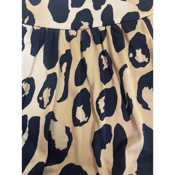 Diane Von Furstenberg Multicolor Animal Printed Pele silk blend Top Size 8 - Picture 5 of 6